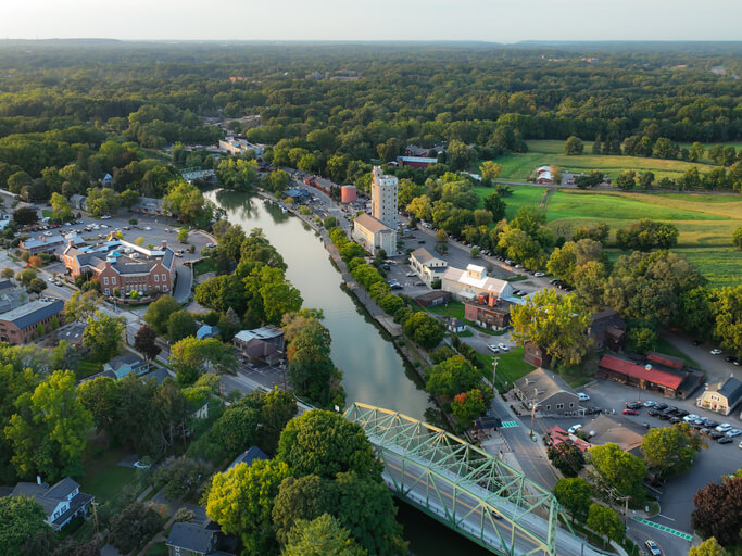 Pittsford New York in spring